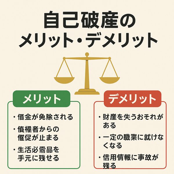 【完全ガイド】自己破産で借金ゼロ⁉ メリット・デメリット&費用相場を徹底解説