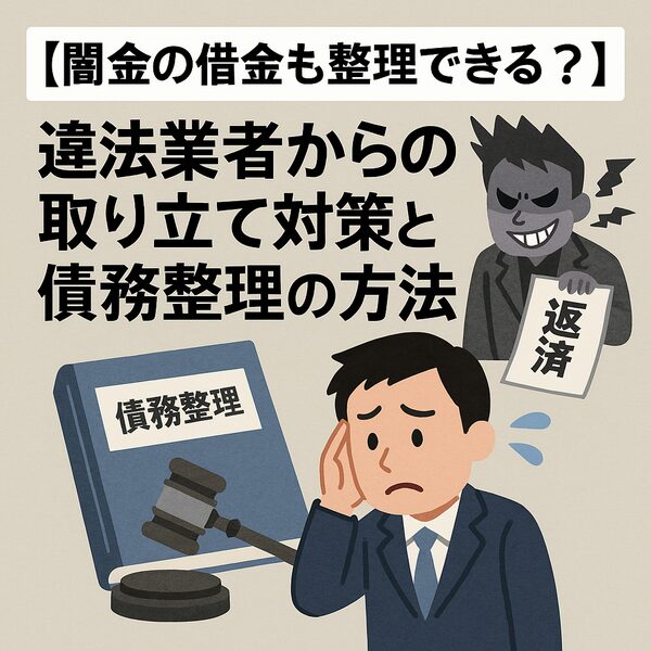 【闇金の借金も整理できる?】違法業者からの取り立て対策と債務整理の方法