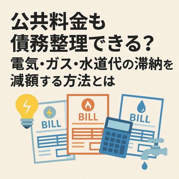 【公共料金も債務整理できる？】電気・ガス・水道代の滞納を減額する方法とは