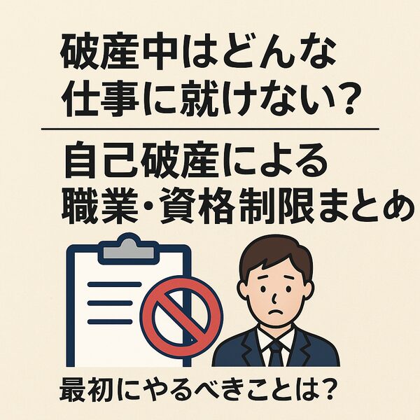 破産中はどんな仕事に就けない？自己破産による職業・資格制限まとめ