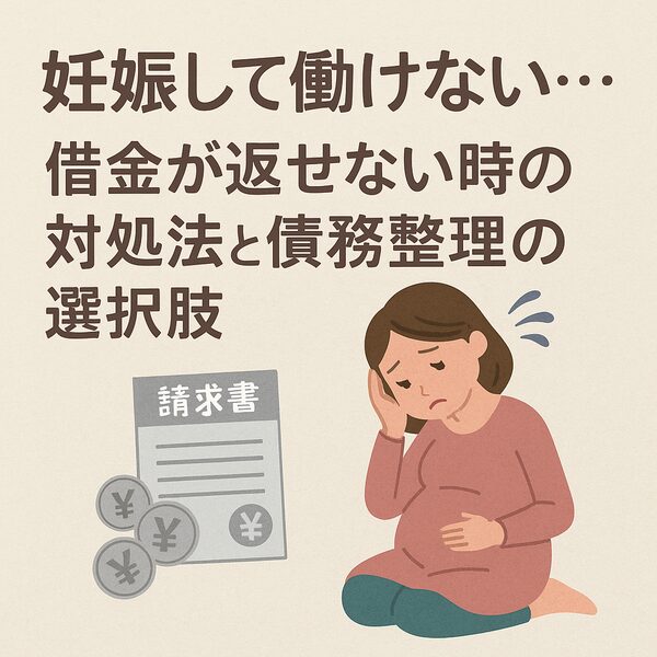 妊娠して働けない…借金が返せない時の対処法と債務整理の選択肢