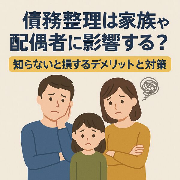 債務整理は家族や配偶者に影響する？知らないと損するデメリットと対策