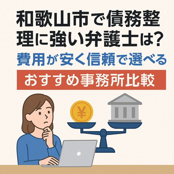 和歌山市で債務整理に強い弁護士は？費用が安く信頼で選べるおすすめ事務所比較