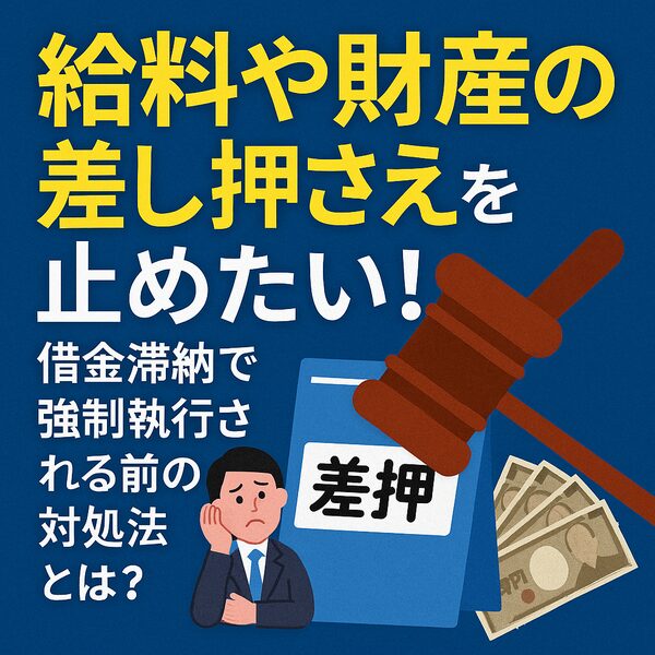 給料や財産の差し押さえを止めたい！借金滞納で強制執行される前の対処法とは？