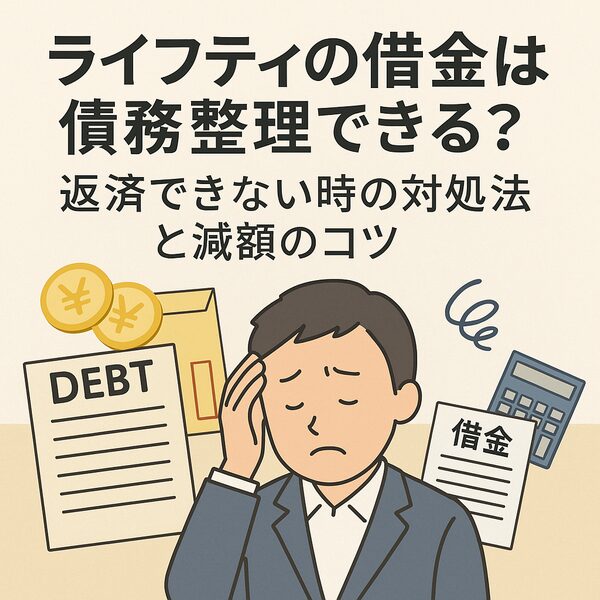 ライフティの借金は債務整理できる？返済できない時の対処法と減額のコツ
