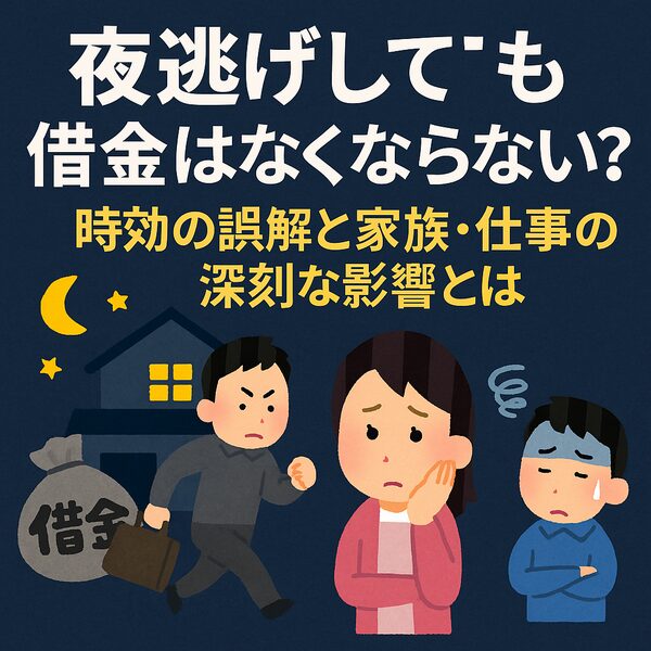 夜逃げしても借金はなくならない？時効の誤解と家族・仕事への深刻な影響とは