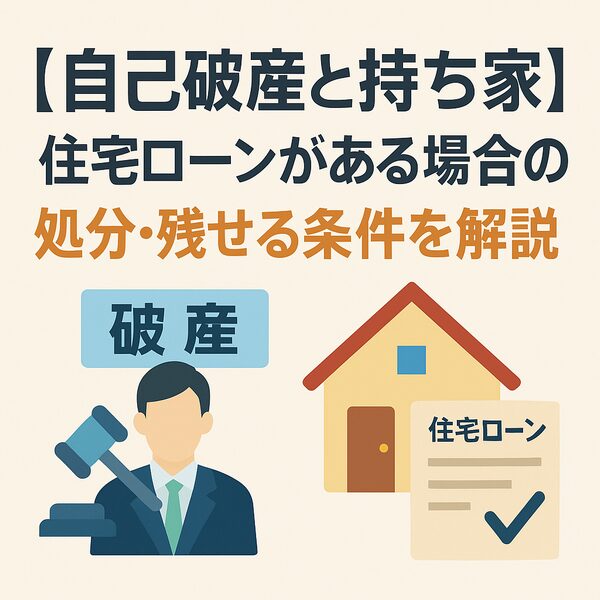 【自己破産と持ち家】住宅ローンがある場合の処分・残せる条件を解説