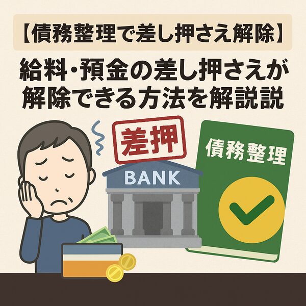 【債務整理で差し押さえ解除】給料・預金の差し押さえが解除できる方法を解説