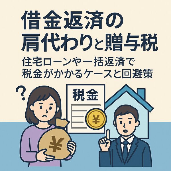  【借金返済の肩代わりと贈与税】住宅ローンや一括返済で税金がかかるケースと回避策