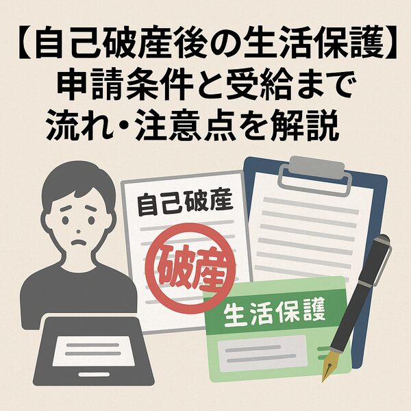 【自己破産後の生活保護】申請条件と受給までの流れ・注意点を解説