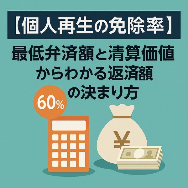 【個人再生の免除率】最低弁済額と清算価値からわかる返済額の決まり方
