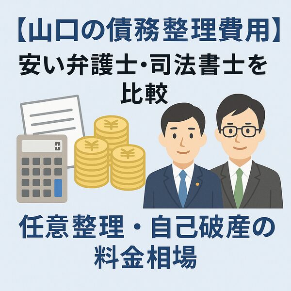 【山口の債務整理費用】安い弁護士・司法書士を比較｜任意整理・自己破産の料金相場
