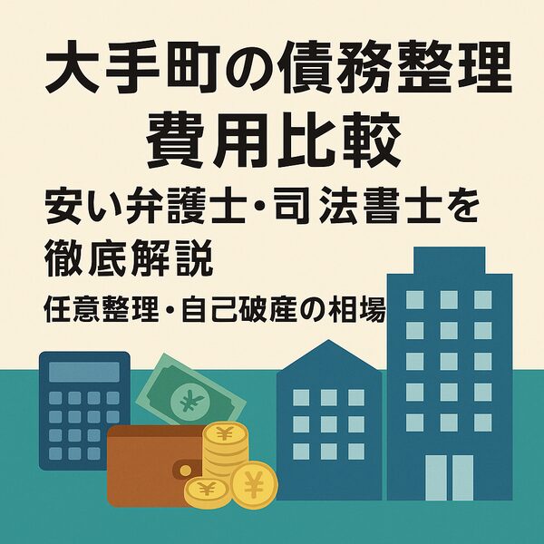 【大手町の債務整理費用比較】安い弁護士・司法書士を徹底解説｜任意整理・自己破産の相場