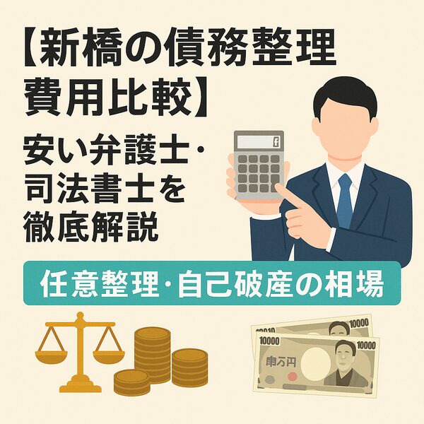 【新橋の債務整理費用比較】安い弁護士・司法書士を徹底解説|任意整理・自己破産の相場