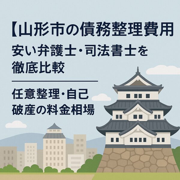 【山形市の債務整理費用】安い弁護士・司法書士を徹底比較|任意整理・自己破産の料金相場