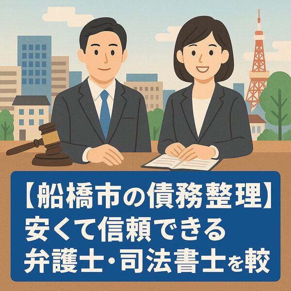 【船橋市の債務整理】安くて信頼できる弁護士・司法書士を徹底比較