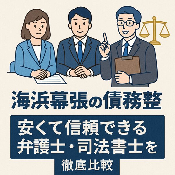 【海浜幕張の債務整理】安くて信頼できる弁護士・司法書士を徹底比較