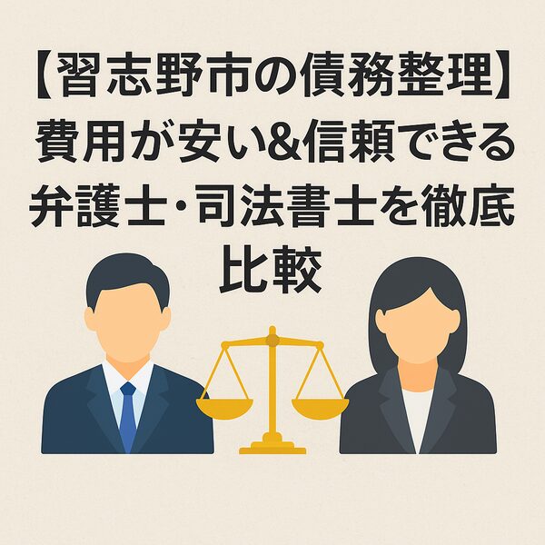 【習志野市の債務整理】費用が安い＆信頼できる弁護士・司法書士を徹底比較