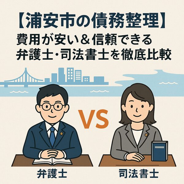 【浦安市の債務整理】費用が安い&信頼できる弁護士・司法書士を徹底比較