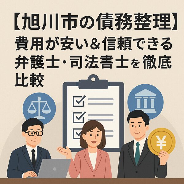【旭川市の債務整理】費用が安い&信頼できる弁護士・司法書士を徹底比較