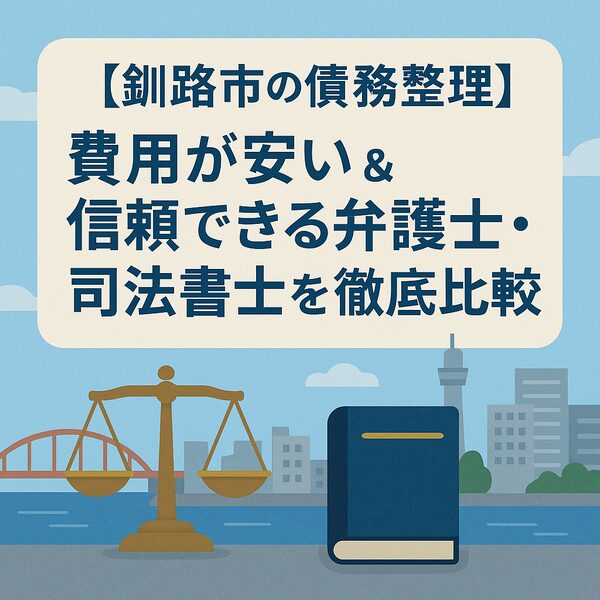 【釧路市の債務整理】費用が安い＆信頼できる弁護士・司法書士を徹底比較