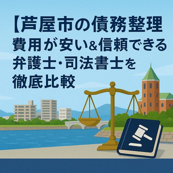 【芦屋市の債務整理】費用が安い&信頼できる弁護士・司法書士を徹底比較