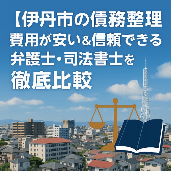 【伊丹市の債務整理】費用が安い&信頼できる弁護士・司法書士を徹底比較