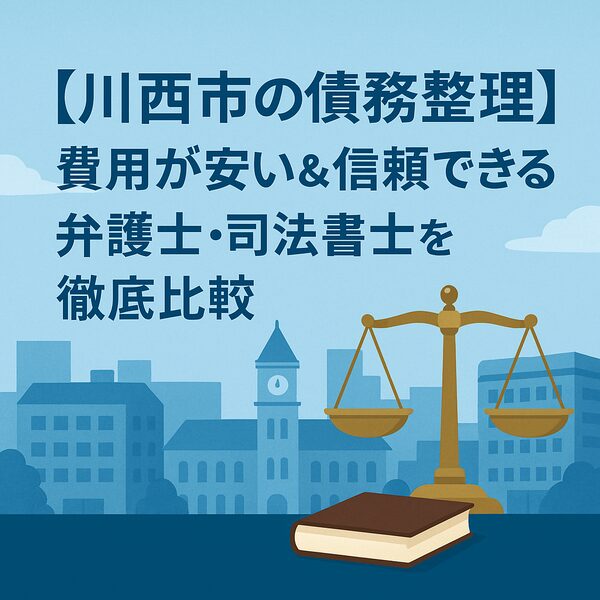【川西市の債務整理】費用が安い&信頼できる弁護士・司法書士を徹底比較