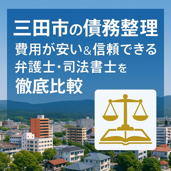 【三田市の債務整理】費用が安い&信頼できる弁護士・司法書士を徹底比較