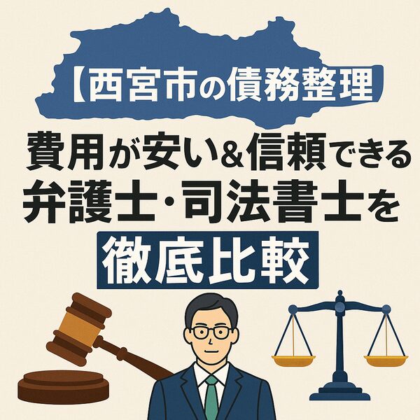 【西宮市の債務整理】費用が安い&信頼できる弁護士・司法書士を徹底比較