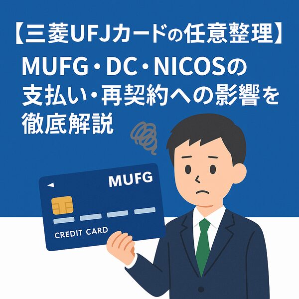 【三菱UFJカードの任意整理】MUFG・DC・NICOSの支払い・再契約への影響を徹底解説