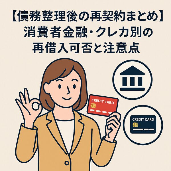 【債務整理後の再契約まとめ】消費者金融・クレカ別の再借入可否と注意点