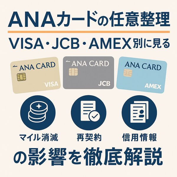 【ANAカードの任意整理】VISA・JCB・AMEX別に見るマイル消滅・再契約・信用情報への影響を徹底解説