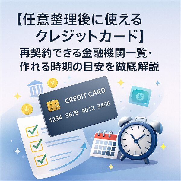 【任意整理後に使えるクレジットカード】再契約できる金融機関一覧・作れる時期の目安を徹底解説