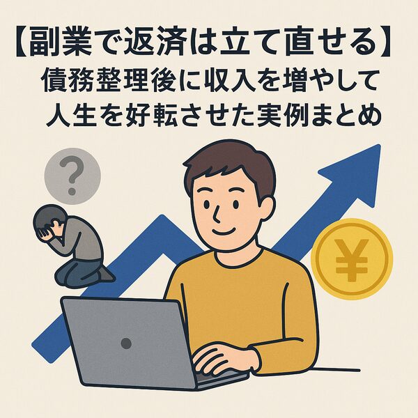 【副業で返済は立て直せる】債務整理後に収入を増やして人生を好転させた実例まとめ