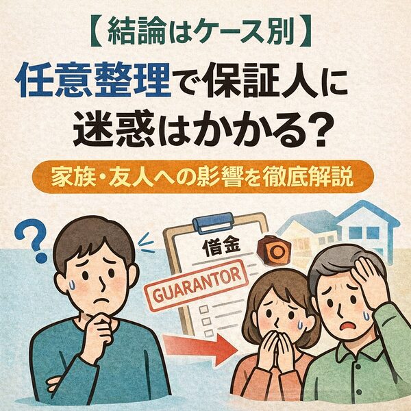 【結論はケース別】任意整理で保証人に迷惑はかかる?家族・友人への影響を徹底解説