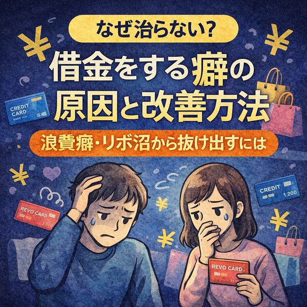 【なぜ治らない?】借金をする癖の原因と改善方法|浪費癖・リボ沼から抜け出すには