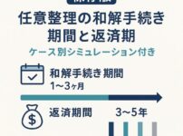 【保存版】任意整理の和解手続き期間と返済期間｜ケース別シミュレーション付き