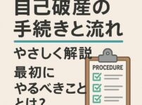 自己破産の手続きと流れをやさしく解説｜最初にやるべきこととは？