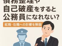 債務整理や自己破産をすると公務員になれない？就職・在職への影響を解説