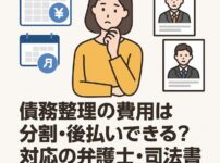債務整理の費用は分割・後払いできる？対応の弁護士・司法書士を徹底比較
