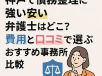 神戸で債務整理に強い安い弁護士はどこ？費用と口コミで選ぶおすすめ事務所比較