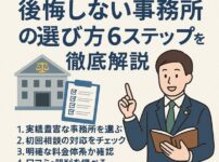 債務整理を弁護士に頼むなら？後悔しない事務所の選び方6ステップを徹底解説