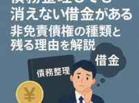 債務整理しても消えない借金がある？非免責債権の種類と残る理由を解説