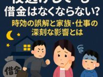 夜逃げしても借金はなくならない？時効の誤解と家族・仕事への深刻な影響とは