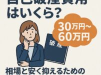 自己破産費用はいくら？30万円〜60万円の相場と安く抑えるための選び方