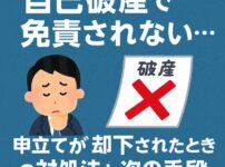自己破産で免責されない...申立てが却下されたときの対処法と次の手段