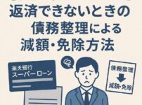 【楽天銀行スーパーローン】返済できないときの債務整理による減額・免除方法