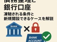 【債務整理と銀行口座】凍結される条件と新規開設できるケースを解説