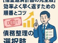 【借金返済計画の完全版】効率よく早く返す順番と債務整理の選択肢